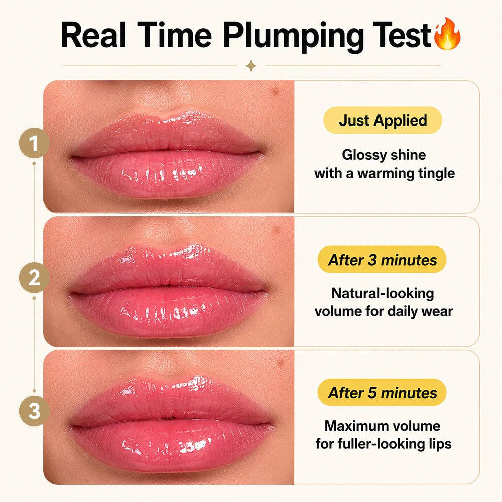🔥LAST DAY 50% OFF💋Transpre Spicy Lip Plumper - Fuller-Looking Lip Plumper Gloss