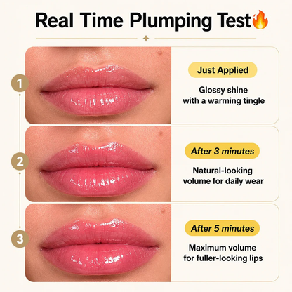 🔥LAST DAY 50% OFF💋Transpre Spicy Lip Plumper - Fuller-Looking Lip Plumper Gloss