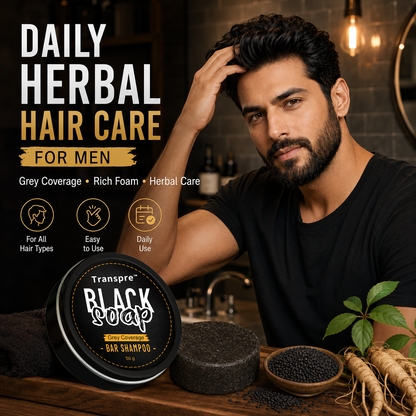 🔥 Limited Time Offer | Transpre™ Natural Gray Hair Darkening Shampoo Bar (2-Pack)