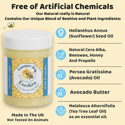 Transpre Bee 100% Natural skin Balm - Dry Skin & Scalp