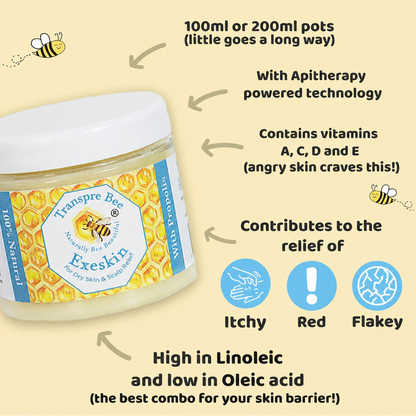 Transpre Bee 100% Natural skin Balm - Dry Skin & Scalp